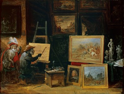 De apenschilder, 1805 door David Teniers the Younger